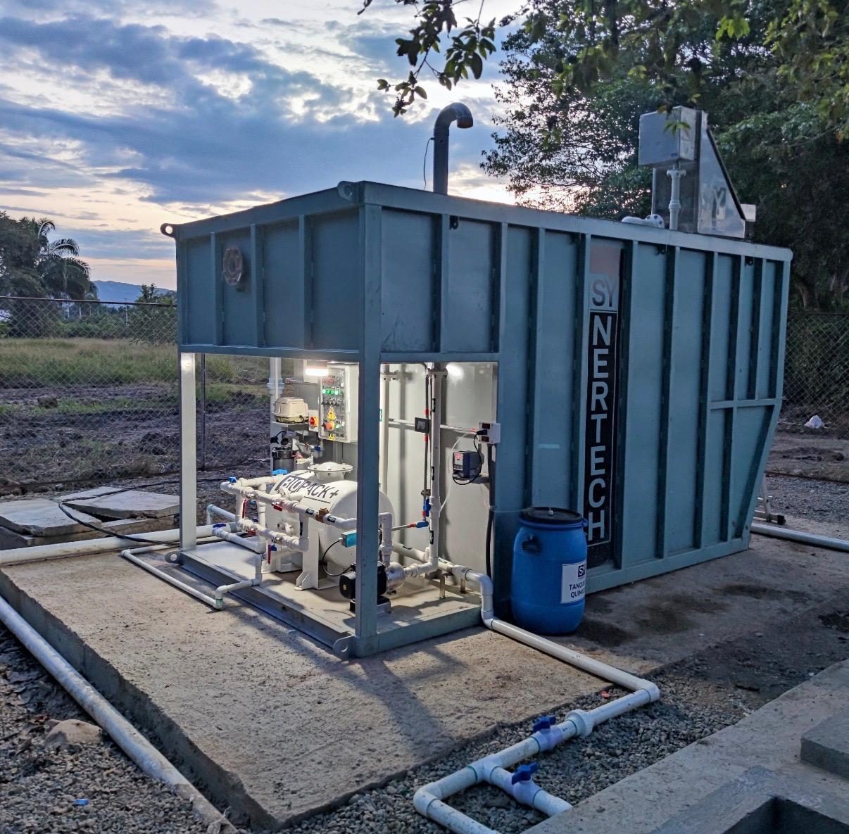 Planta de tratamiento instalada en sitio